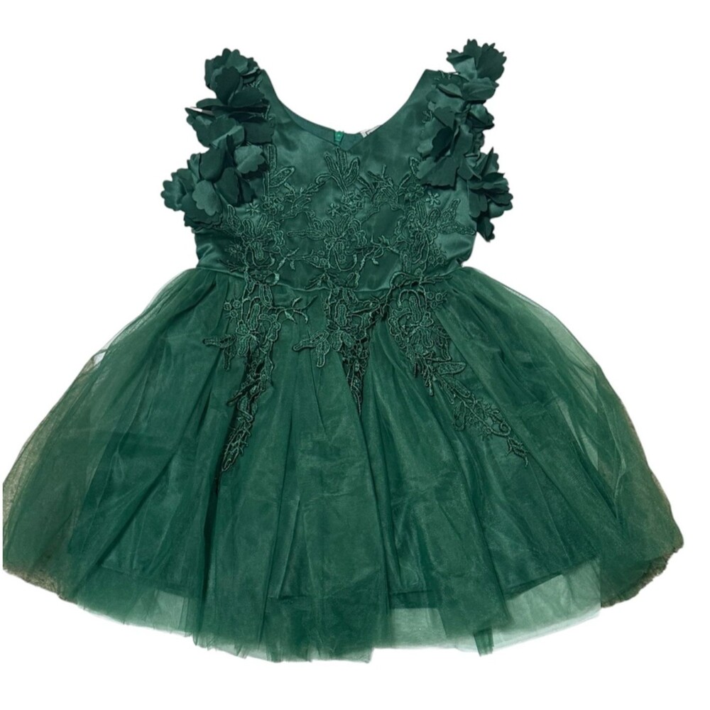 Emerald Green Special Occassion Ball Gown Christmas Party Formal Tulle Dress 5